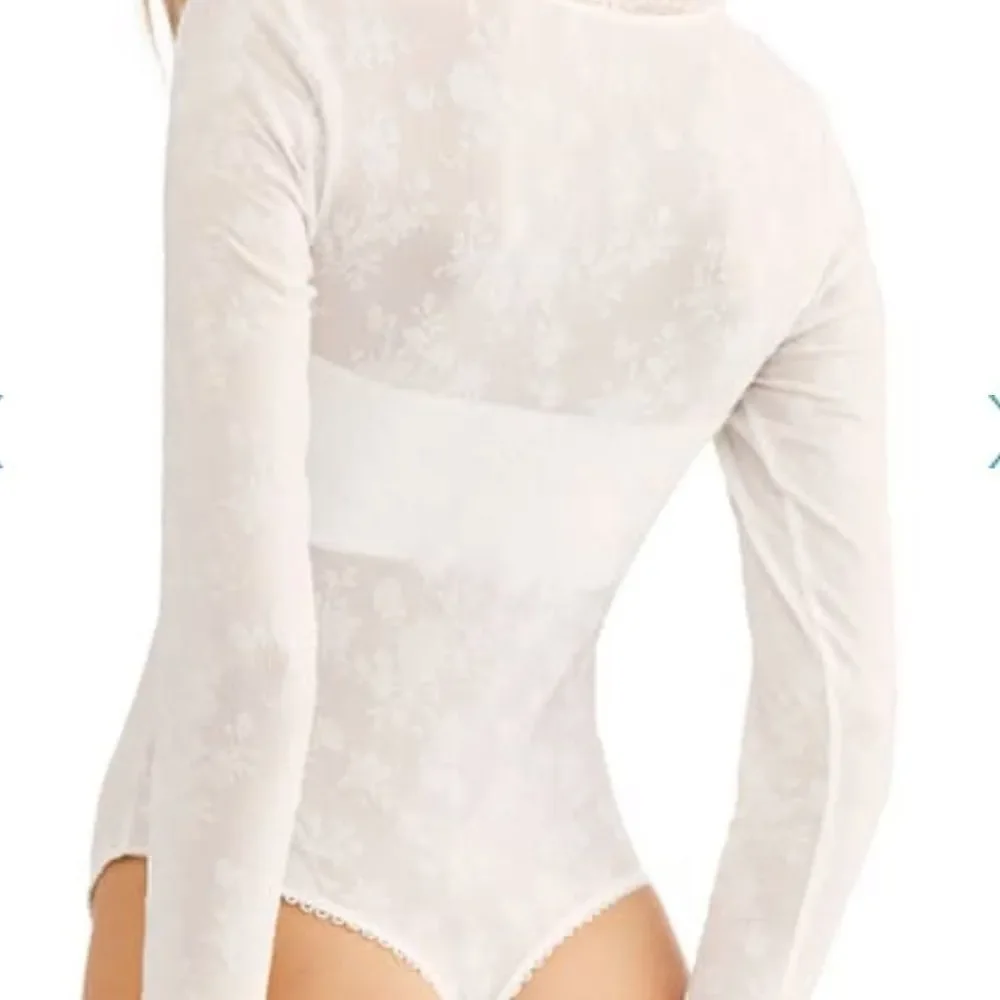 Free People Babes & Bandeaus White Lace Bodysuit